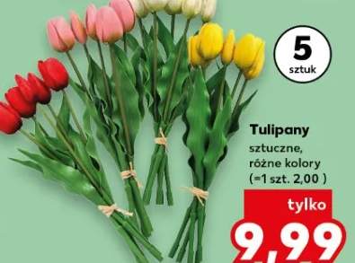 Tulipany sztuczne, różne kolory