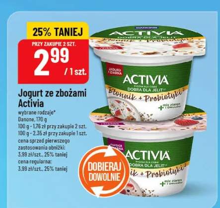 Jogurt ze zbożami Activia