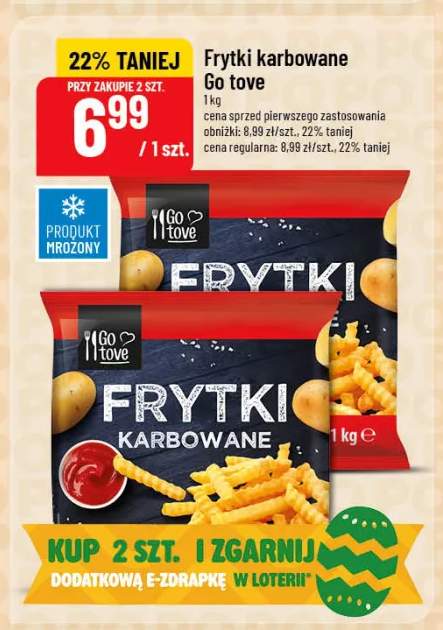 Frytki karbowane