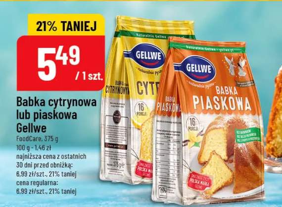 Babka cytrynowa lub piaskowa
