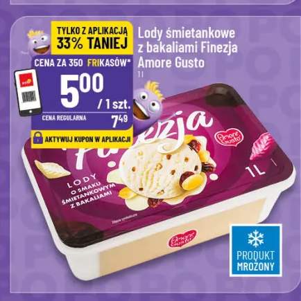 Lody śmietankowe z bakaliami Finezia Amore Gusto