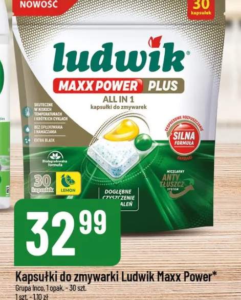 Kapsułki do zmywarki Ludwik Maxx Power