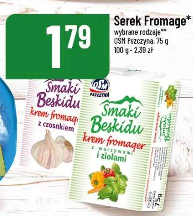 Serek Fromage wybrane rodzaje