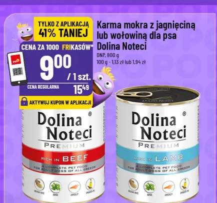 Karma mokra z jagnięciną lub wołowiną dla psa