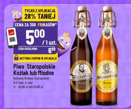 Piwo Staropolskie Kozlak lub Miodne