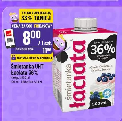 Śmietanka UHT łaciate 36%