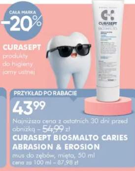 Płyn do zębów mięta Curasept Biosmalto Caries Abrasion & Erosion