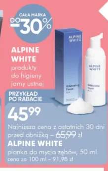 Pianka do mycia zębów Alpine White