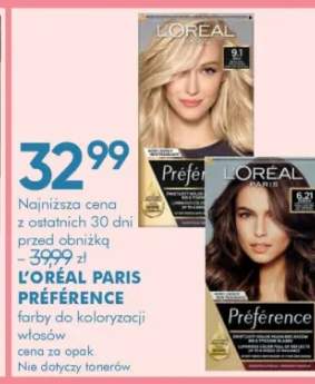 Farby do koloryzacji włosów Préférence