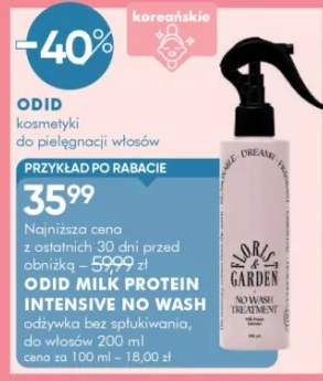 Odżywka bez spłukiwania do włosów Milk Protein Intensive No Wash