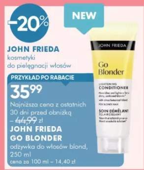 Odżywka do włosów blond Go Blonder