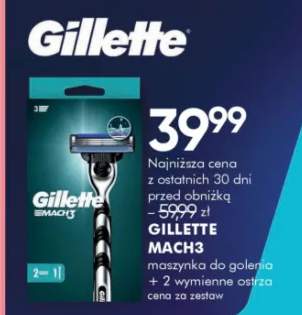 Maszynka do golenia Mach3 + 2 wymienne ostrza