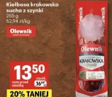 Kiełbasa krakowska sucha z szynki