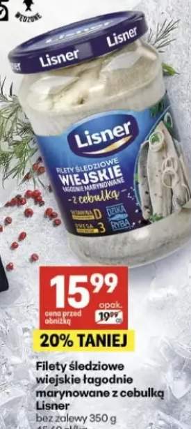 Filety śledziowe wiejskie łagodnie marynowane z cebulką bez zalewy