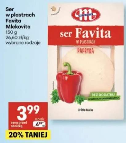 Ser w plastrach Favita Mlekovita