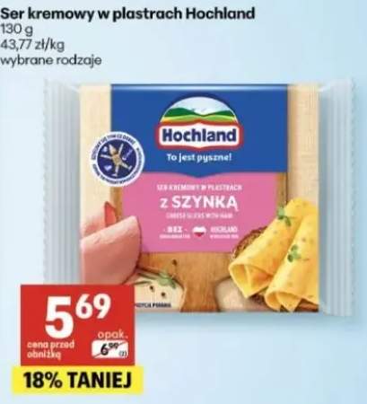 Ser kremowy w plastrach Hochland