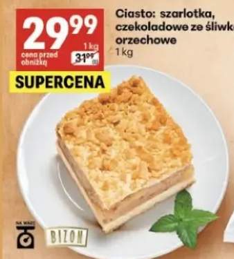 Ciasto szarlotka, czekoladowe ze śliwką, orzechowe