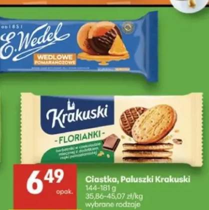 Ciastka, paluszki różne rodzaje