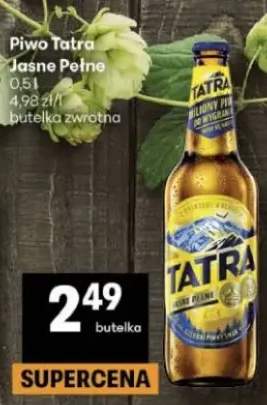 Piwo jasne pełne butelka zwrotna