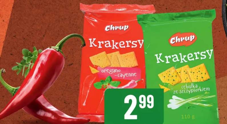 Krakersy wybrane rodzaje