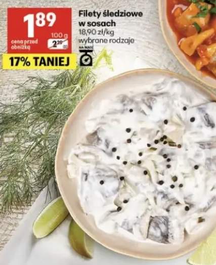 Filety śledziowe w sosach wybrane rodzaje