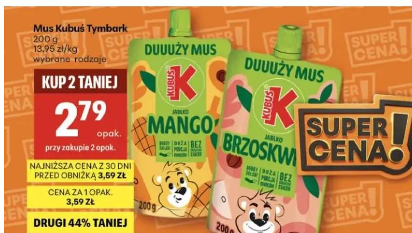 Mus jabłko brzoskwinia