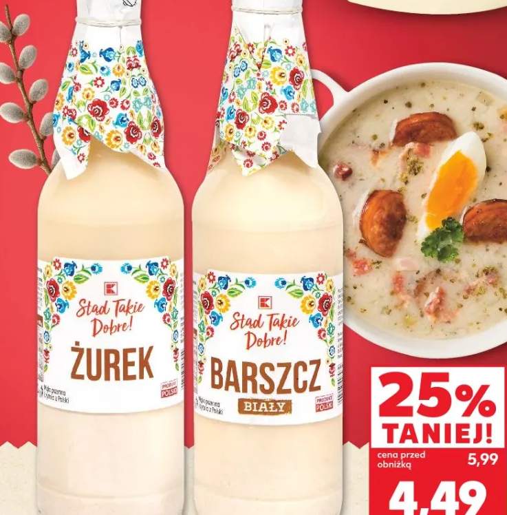 Żurek lub barszcz biały