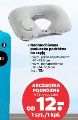 Nadmuchiwana poduszka podróżna na szyję