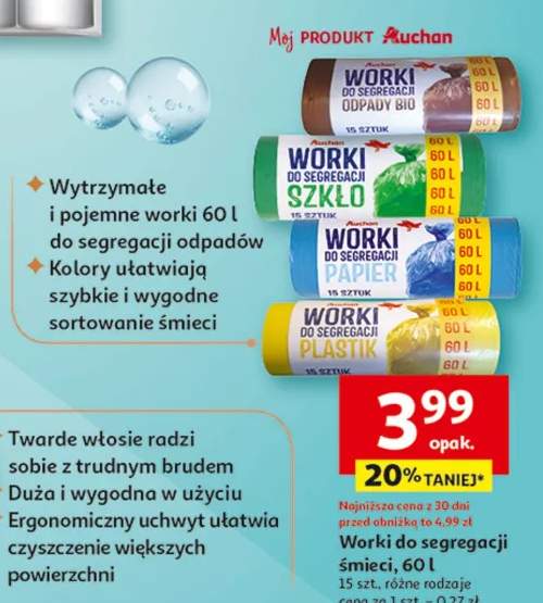 Worki do segregacji śmieci 60l