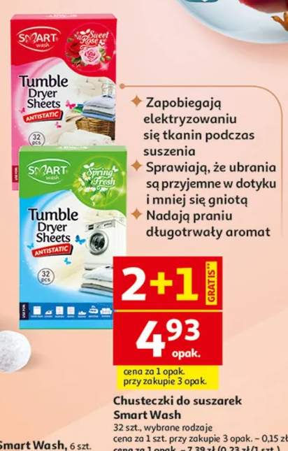 Chusteczki do suszarek, wybrane rodzaje