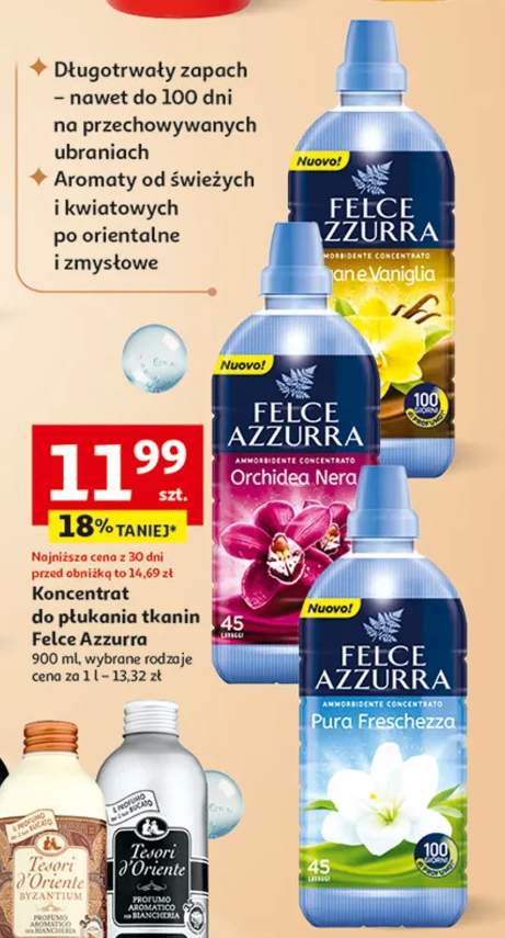 Koncentrat do płukania tkanin wybrane rodzaje