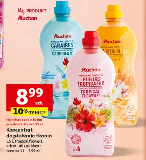 Koncentrat do płukania tkanin tropical flowers, orient lub caribbean