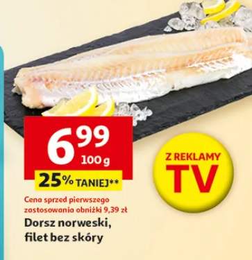 Dorsz norweski, filet bez skóry