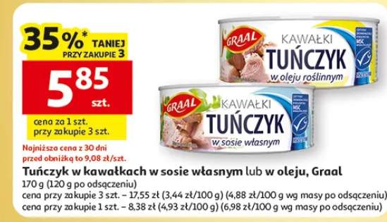 Tuńczyk w kawałkach w sosie własnym