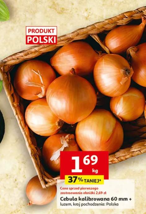 Cebula kalibrowana 60 mm + luzem, kraj pochodzenia: Polska