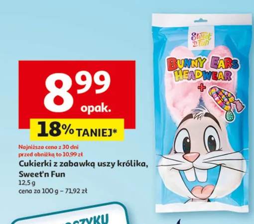 Cukierki z zabawką uszy królika