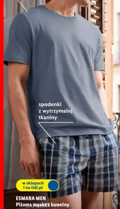 Piżama męska z bawełny