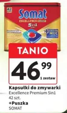 Kapsułki do zmywarki Excellence Premium 5in1 + puszka
