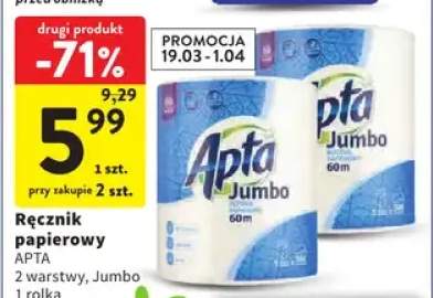 Ręcznik papierowy 2 warstwy, Jumbo