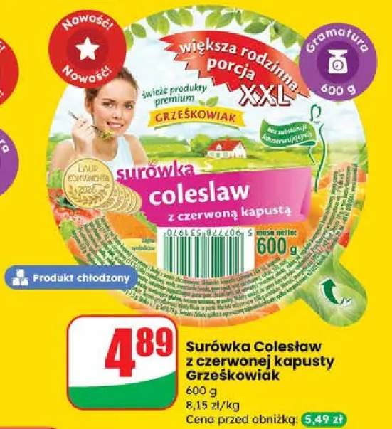 Surówka Coleslaw z czerwonej kapusty