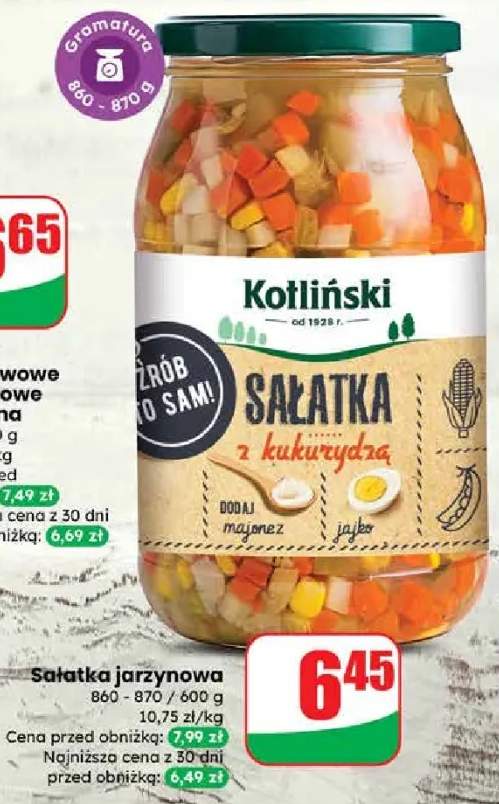 Sałatka jarzynowa z kukurydzą