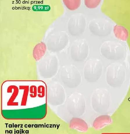 Talerz ceramiczny na jajka