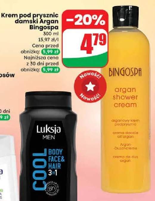 Krem pod prysznic damski Argan