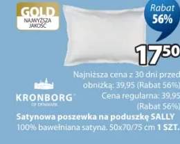 Satynowa poszewka na poduszkę Sally 100% bawełniana satyna 50x70/75cm