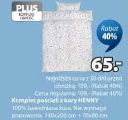 Komplet pościeli z kory