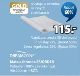 Mata ochronna Efjorden poliester (100% z recyklingu) 90x200cm