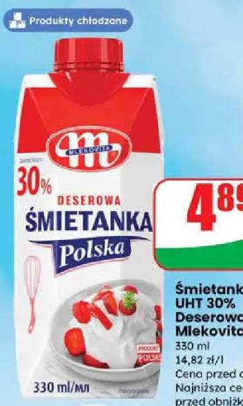 Śmietanka UHT 30% Deserowa Polska