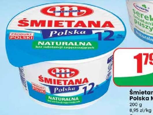 Śmietana 12% Polska Naturalna