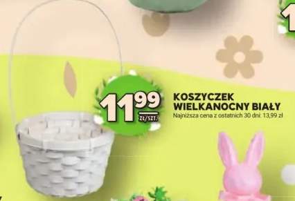 Koszyczek wielkanocny biały