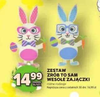 Zestaw zrób to sam wesołe zajączki